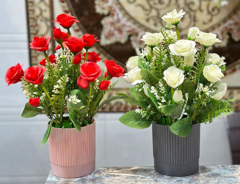 Artificial Green Pipe Rose Flower Bouquet