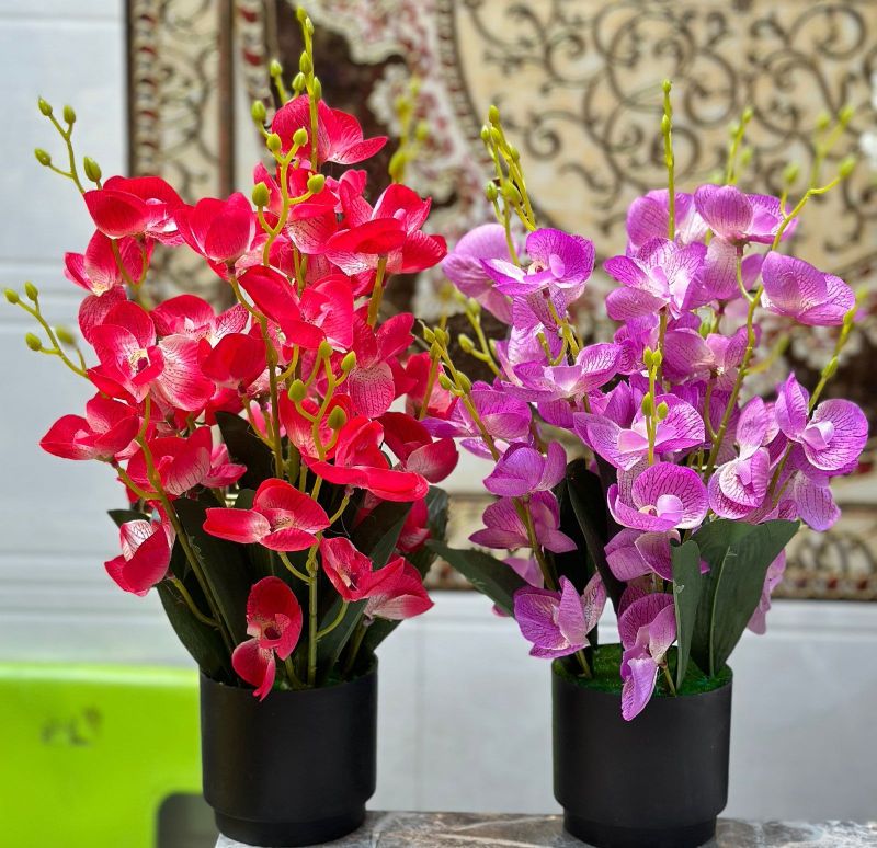 Artificial Orchid Flower Bouquet