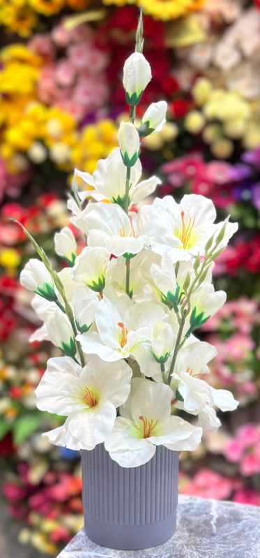 Artificial White Carnation Flower Bouquet