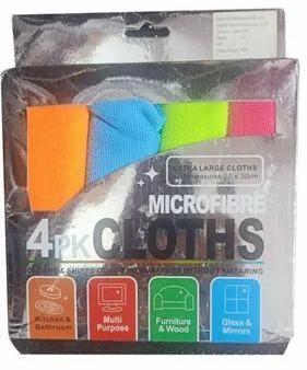 Cleaning Microfibre 4 PK Cloth