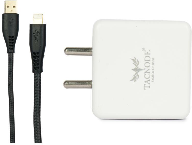 Tacnode 25 Watt SuperFast Usb Port Home Charger with Usb to Apple Cable