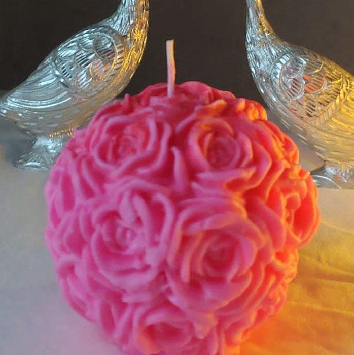 3D Rose Aroma Candles