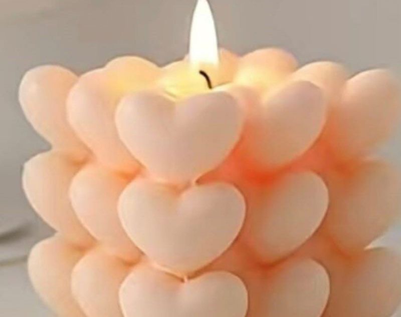 Heart Bubble Aroma Candles