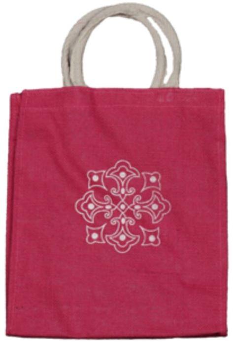 Printed Jute Carry Bag