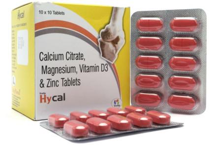 Calcium Citrate Vitamin D3 Zinc And Magnesium Tablets