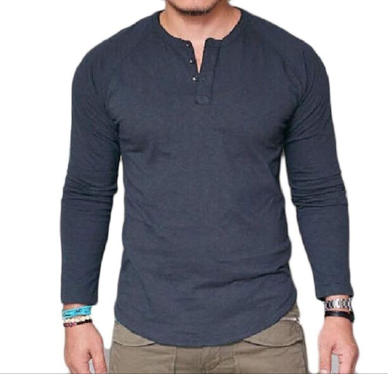 Mens Henley Neck T-Shirts