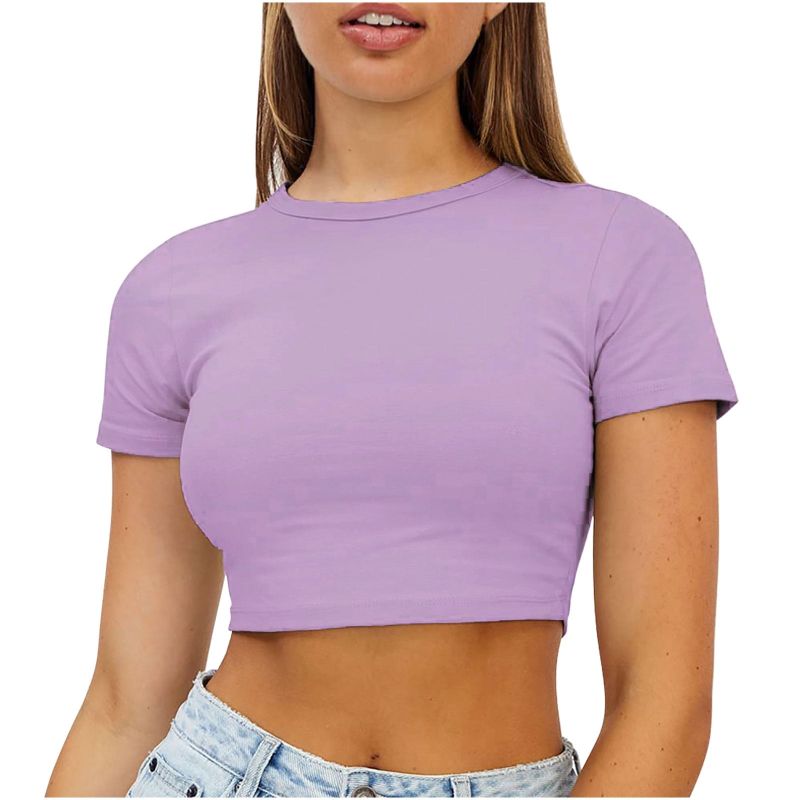 Plain Crop Tops