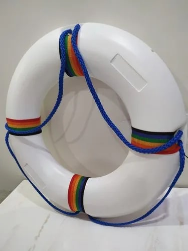 Swimming Pool White Lifebuoy Ring