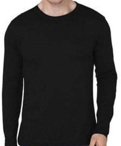 Mens Full Sleeve Plain Cotton T-Shirt