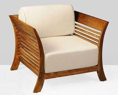 Wooden Single Seater Sofa