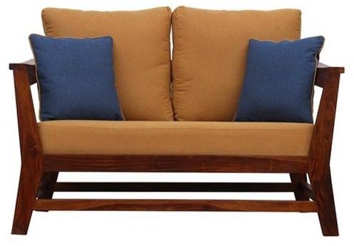 Wooden Two Seater Sofa