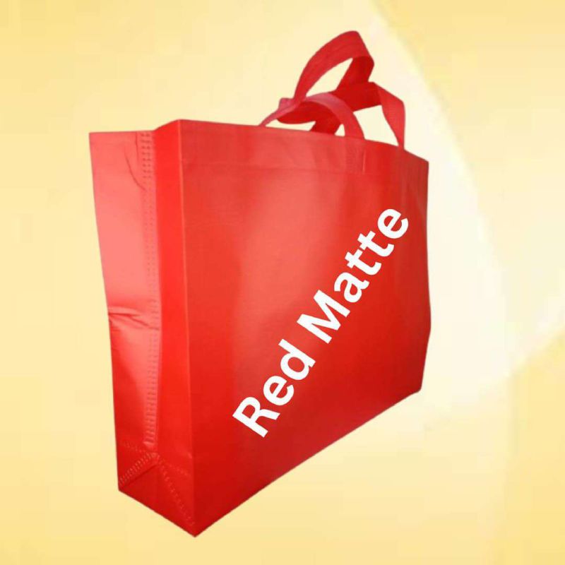 Red Matte BOPP Box Bag