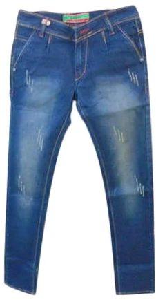 Mens Faded Denim Jeans