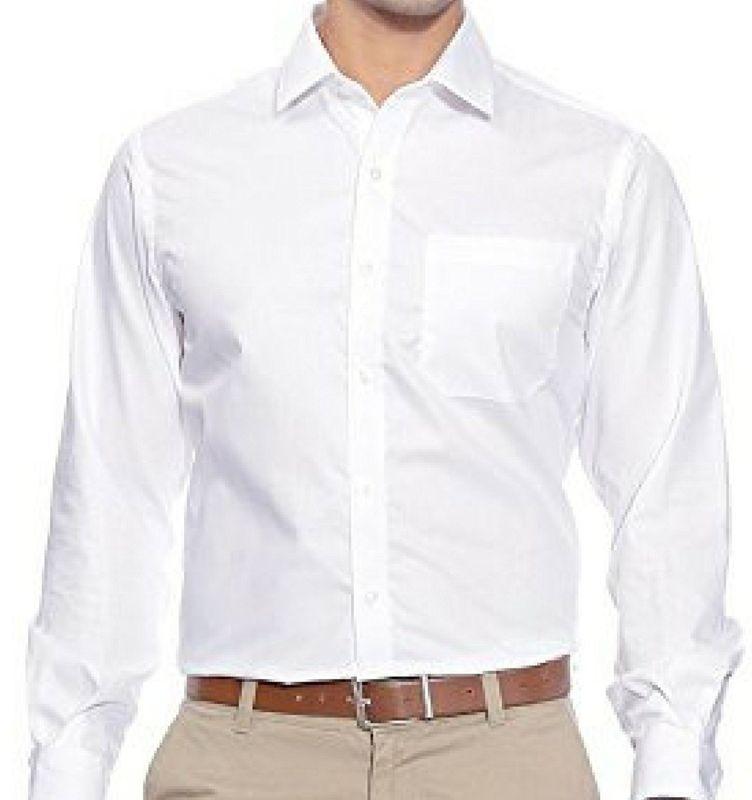 Plain White Mens Formal Shirt