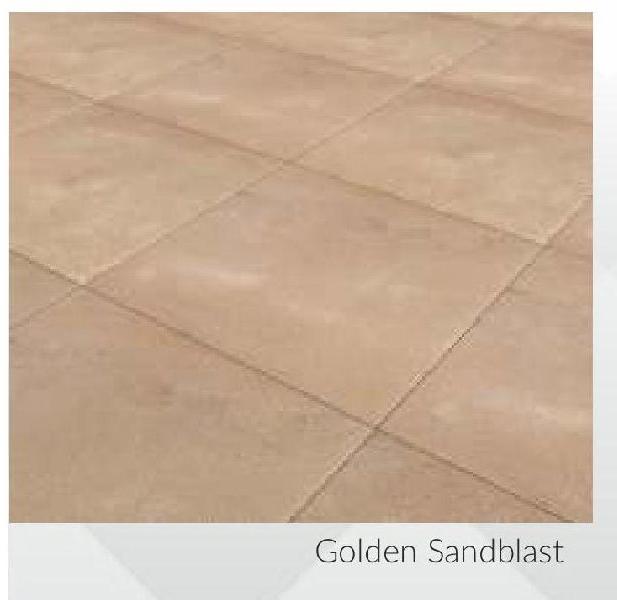 Golden Sandblast Contemporary Sandstone and Limestone Paving Stone