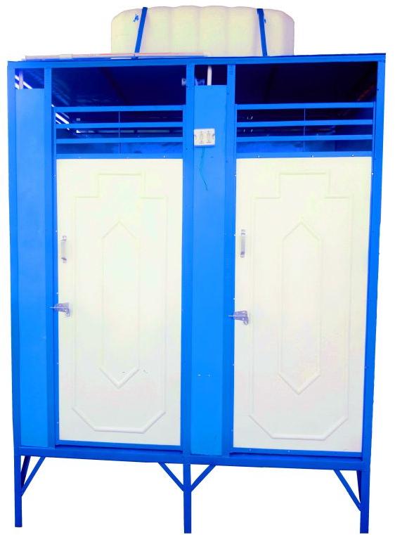 MS & FRP Two Seater Portable Toilet Cabin