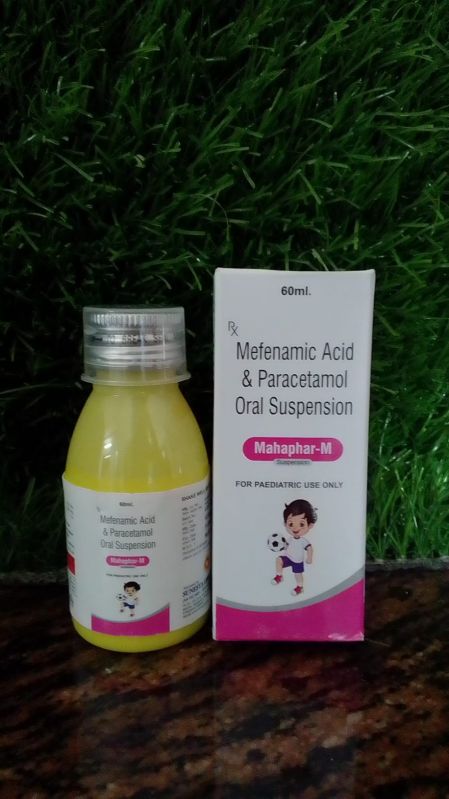 Mefanamic acid 100mg & paracetamol 250 mg Mahaphar-M Suspension