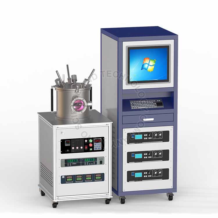 NST MSP300S-2DC1RF Three Target Magnetron Sputtering Coater