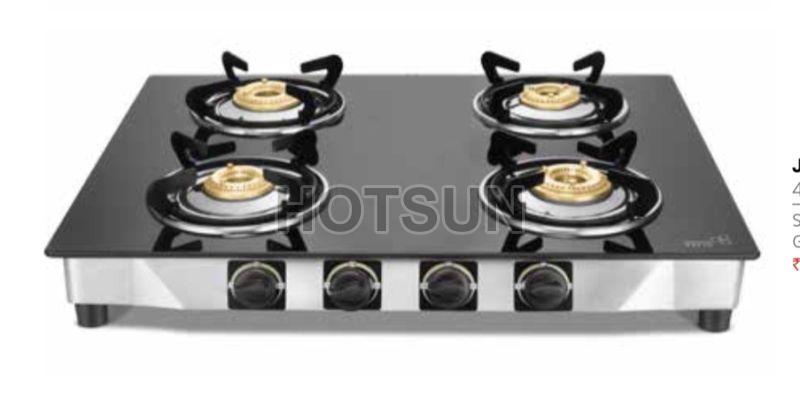 Four Burner Glass Top Gas Stove