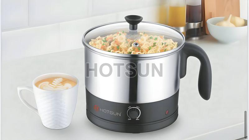 Hotsun Glass Top Stainless Steel Electric Kettle