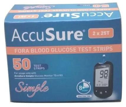 Accu Sure Sugar Test Strips