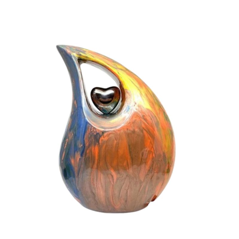 Brown Tear Drop Cremation Urn