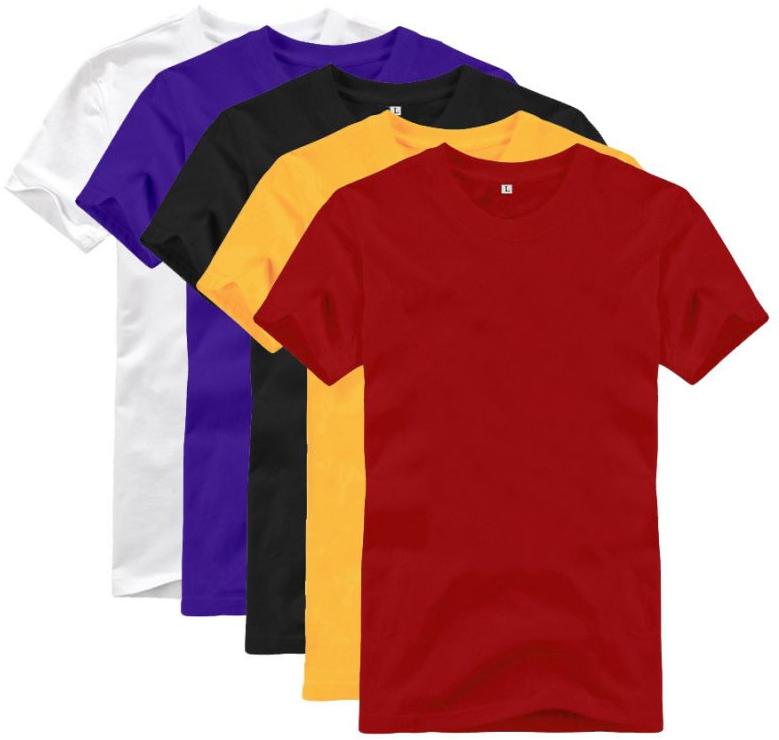 Mens Cotton Plain T-Shirt