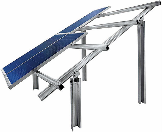 Aluminium Extruded Solar Rooftop Structure