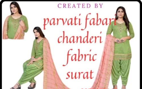 Polyester Cotton Plain Chanderi Fabric
