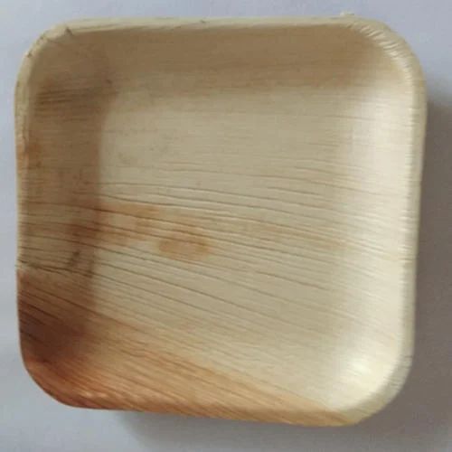 6 Inch Square Areca Leaf Plate