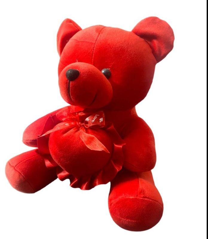 Red Sitting Teddy Bear Soft Toy