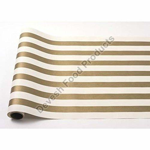 Striped Pritned Dining Table Paper Roll