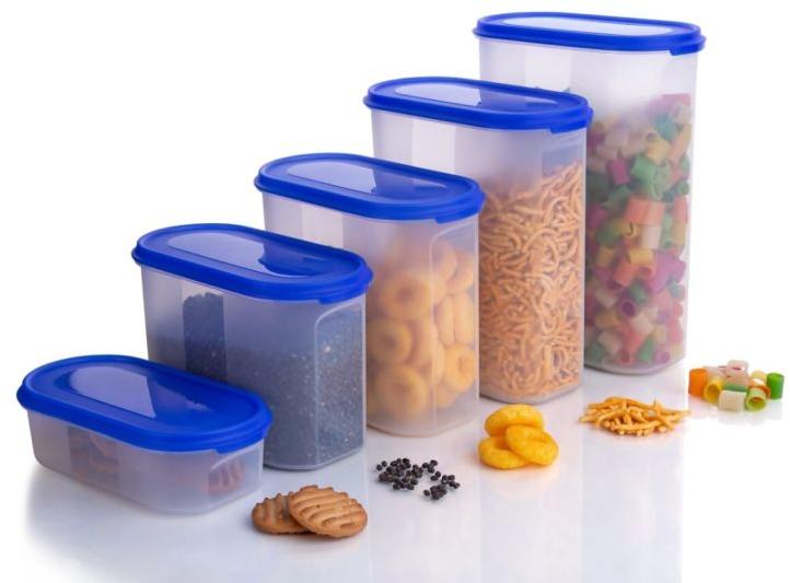 K-50669 Plastic Container Set of 5 Pcs