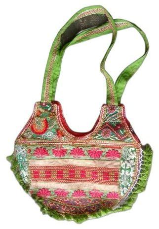 Embroidered Patchwork Cotton Bag