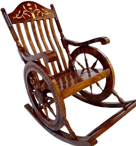 wooden rocking chair