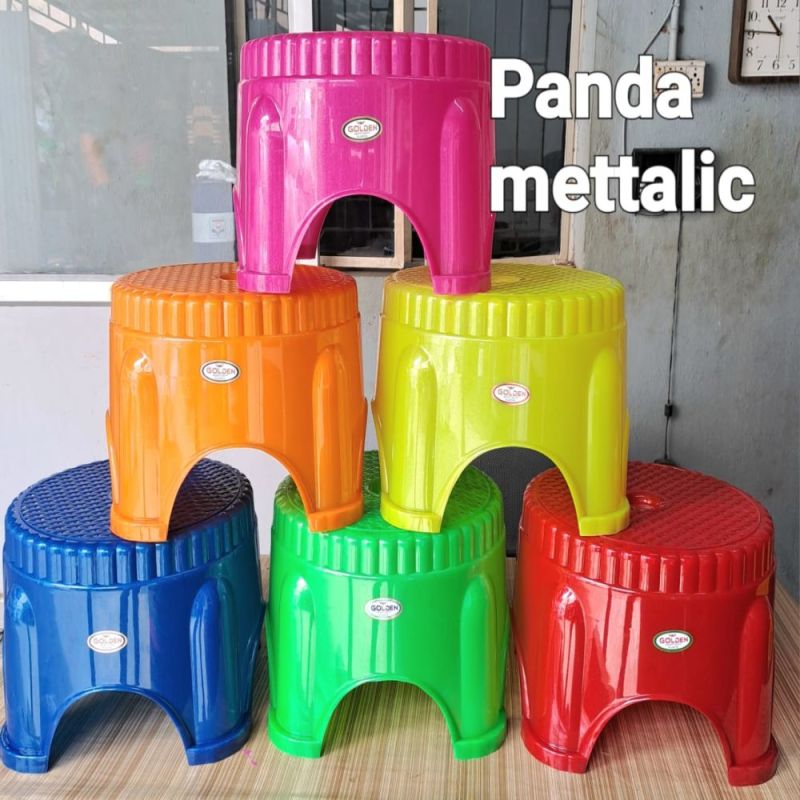 Plastic Panda Mettalic Stools