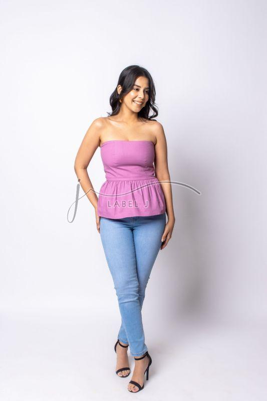 Ladies Peplum Tube Top