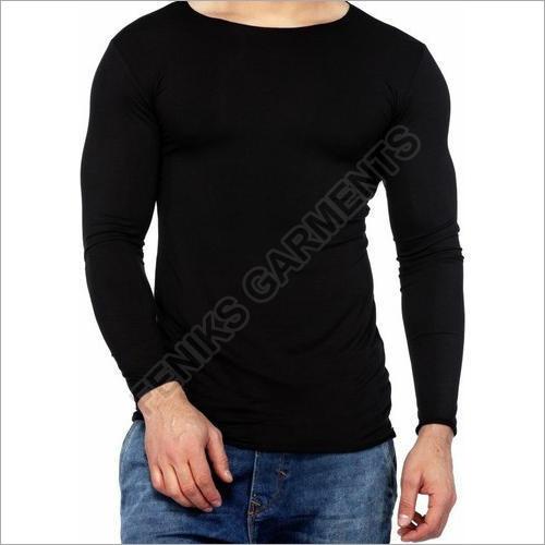 Mens Full Sleeve Polyester Round Neck T-Shirts