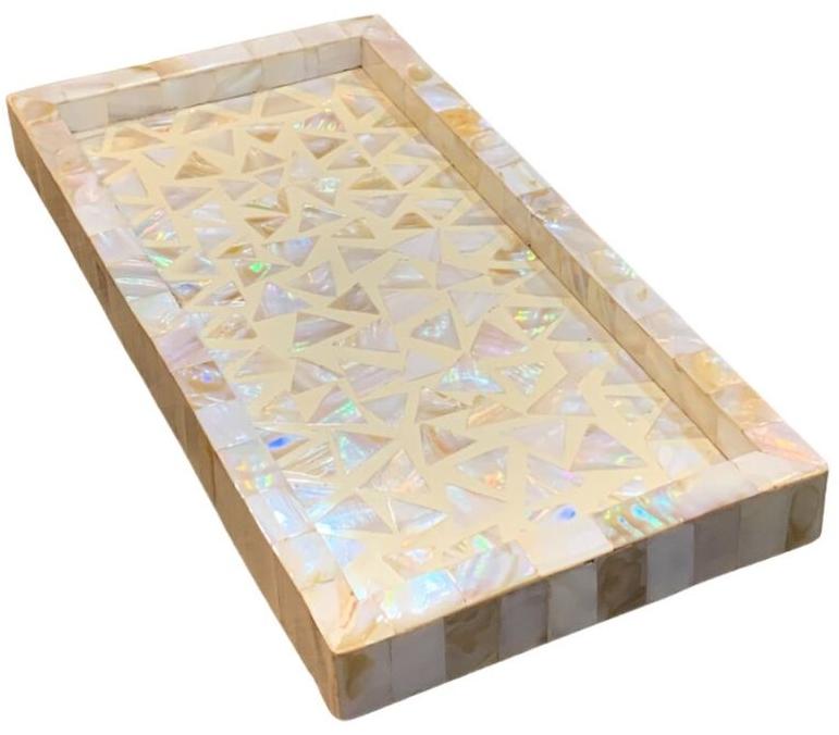 Rectangular Mother of Pearl Serving Tray