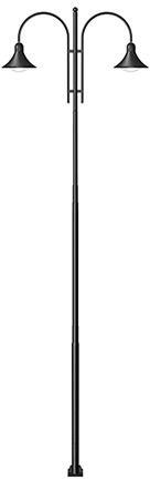 GI Double Arm Garden Light Pole