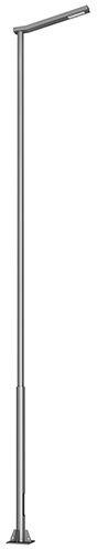 Silver Single Arm Street Light Pole