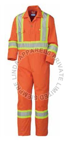 Mens Cotton Orange Worker Suit