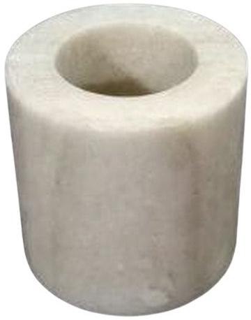 2x2 Inch Round Beige Marble Napkin Ring