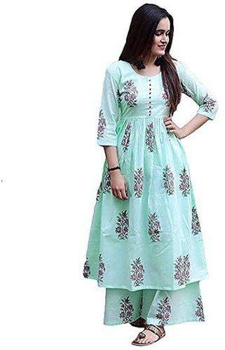 Ladies Printed Palazzo Suit