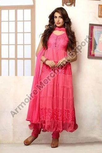 Party Wear Cotton Ladies Anarkali Suit