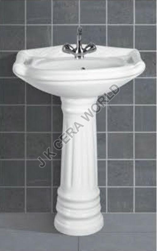 Rajwadi Pedestal Wash Basin Set