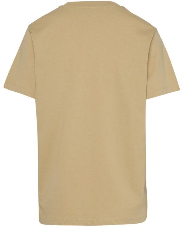 Mens Beige Round Neck T-Shirts