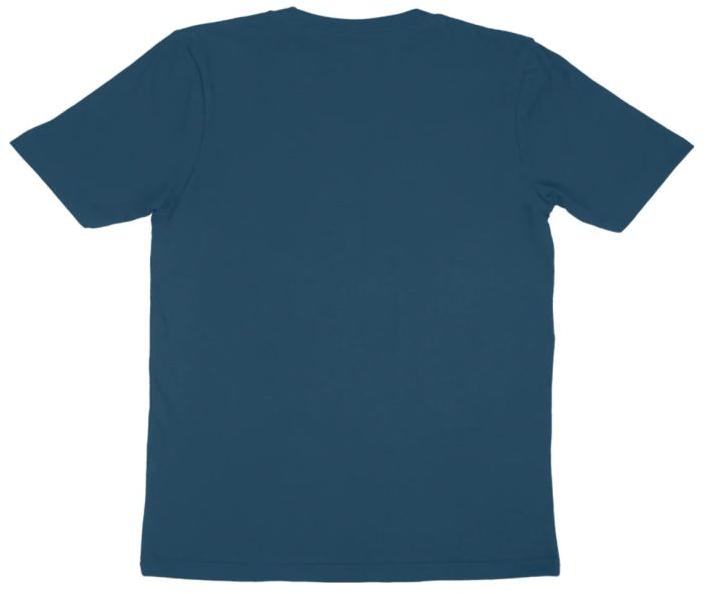 Mens Indigo Blue Round Neck T-Shirts