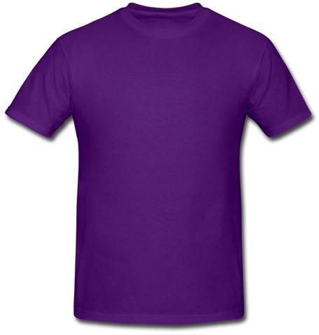 Mens Purple Round Neck T-Shirts