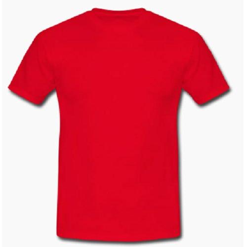 Mens Red Round Neck T-Shirts